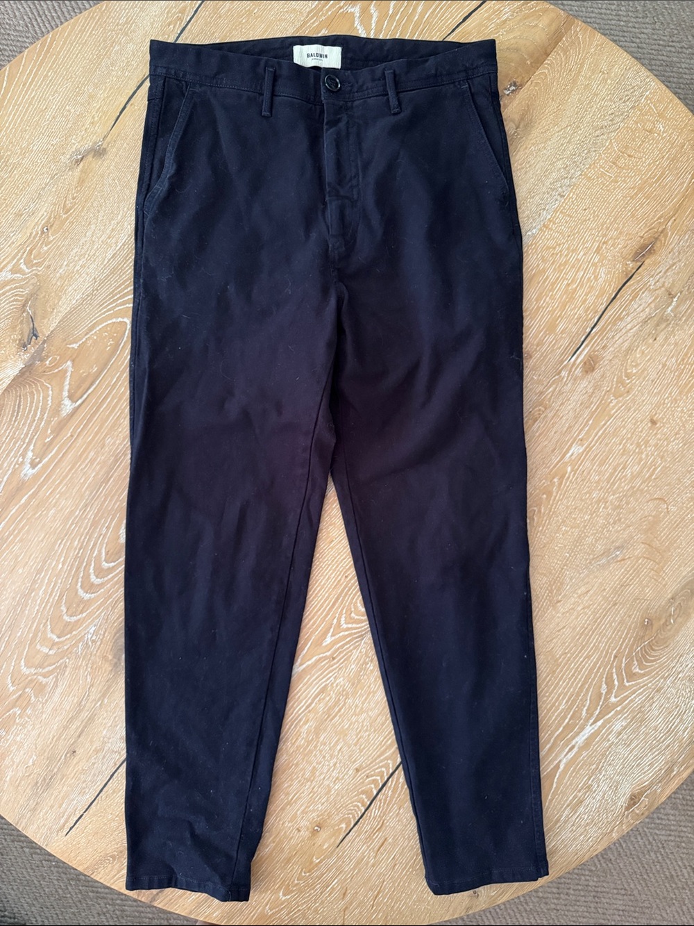 baldwin Westline Chino pants, color midnight, in stretchy cotton
